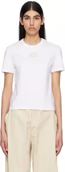 Белая футболка с вышивкой Recto