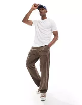 Белая футболка с закатанными рукавами DTT Don't Think Twice