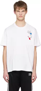 Белая футболка со снеговиком Doublet