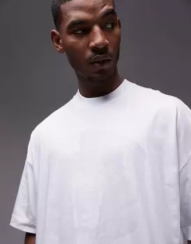 Белая футболка супер-оверсайз Topman с тигровым принтом