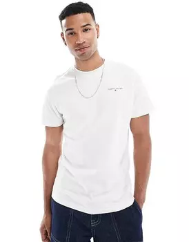 Белая футболка Tommy Jeans с небольшим логотипом на груди
