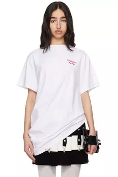 Белая футболка Topsy Turvy Charles Jeffrey LOVERBOY