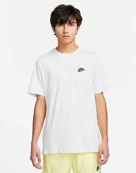Белая футболка унисекс Nike Club