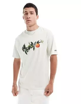 Белая футболка унисекс с рисунком Swoosh vines Nike