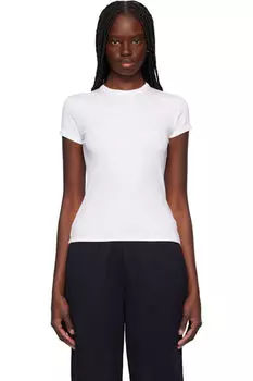 Белая футболка в рубчик CDLP