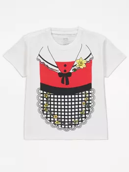 Белая футболка валлийского традиционного костюма George., белый