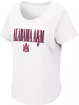 Белая футболка женской команды Alabama A&M Bulldogs Colosseum