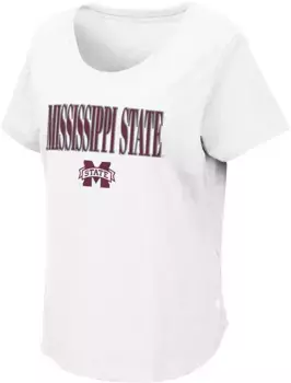 Белая футболка женской команды Colosseum Mississippi State Bulldogs