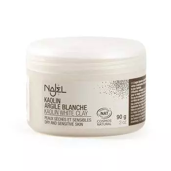 Белая глина для сухой и нежной кожи, 90 г Najel