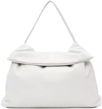 Белая гофрированная сумка Faco Blossom