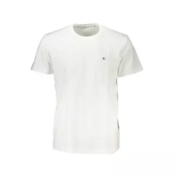 Белая хлопковая футболка Calvin Klein
