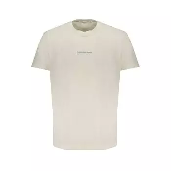 Белая хлопковая футболка Calvin Klein
