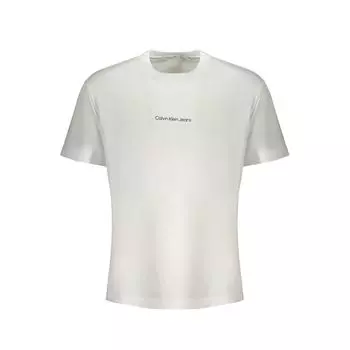 Белая хлопковая футболка Calvin Klein