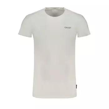 Белая хлопковая футболка Gaud