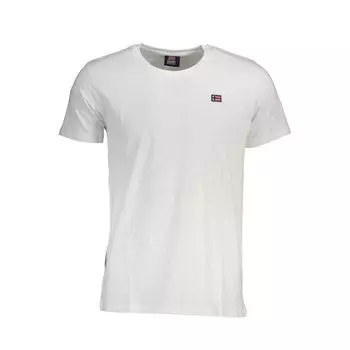 Белая хлопковая футболка Geographical Norway