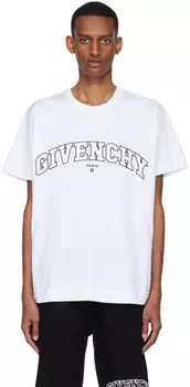 Белая хлопковая футболка Givenchy