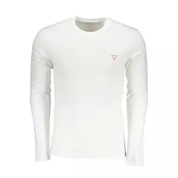 Белая хлопковая футболка Guess Shoes