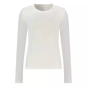 Белая хлопковая футболка Guess Shoes, белый