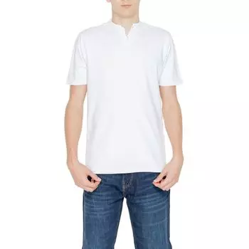 Белая хлопковая футболка Hamaki-Ho