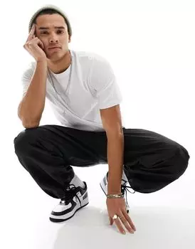 Белая хлопковая футболка Jack & Jones Essentials с круглым вырезом - БЕЛАЯ