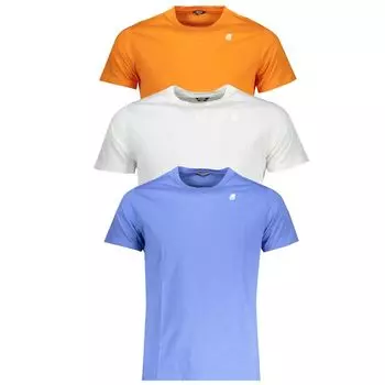 Белая хлопковая футболка K-Way