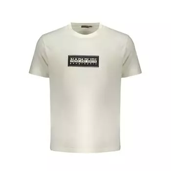 Белая хлопковая футболка Napapijri