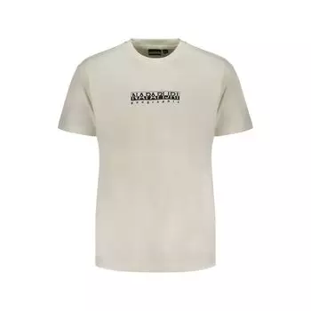 Белая хлопковая футболка Napapijri