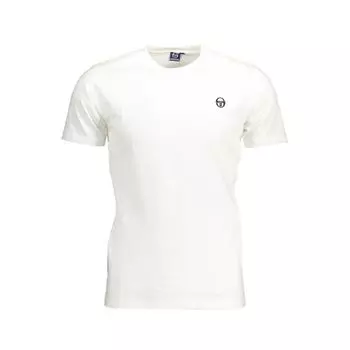 Белая хлопковая футболка Sergio Tacchini