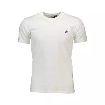Белая хлопковая футболка Sergio Tacchini