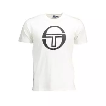 Белая хлопковая футболка Sergio Tacchini