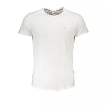 Белая хлопковая футболка Tommy Hilfiger