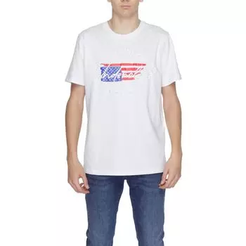 Белая хлопковая футболка Underclub