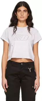 Белая хлопковая футболка We11done