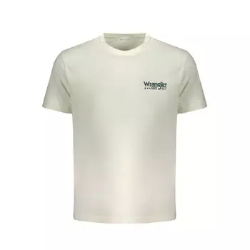 Белая хлопковая футболка Wrangler