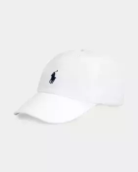 Белая хлопковая кепка для мальчика Polo Ralph Lauren, белый