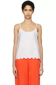 Белая хлопковая майка Sky High Farm Workwear