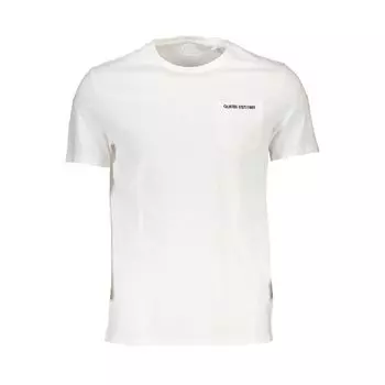 Белая хлопковая мужская футболка Guess Shoes