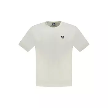 Белая хлопковая мужская футболка North Sails