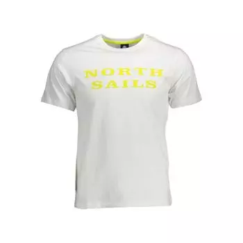 Белая хлопковая мужская футболка North Sails