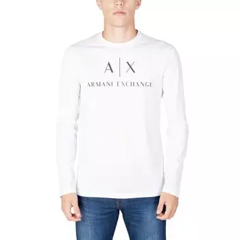 Белая хлопковая рубашка Armani Exchange
