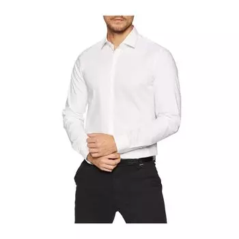 Белая хлопковая рубашка Calvin Klein