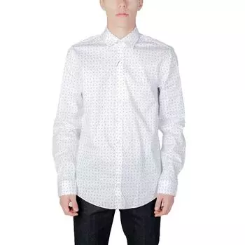 Белая хлопковая рубашка Calvin Klein