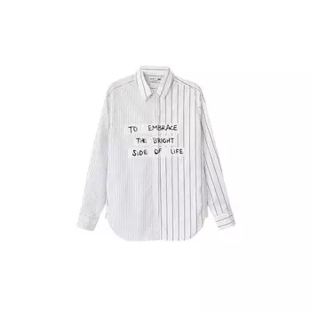 Белая хлопковая рубашка Desigual