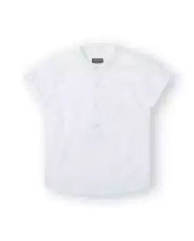 Белая хлопковая рубашка для мальчика Canada House, белый