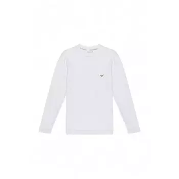 Белая хлопковая рубашка Emporio armani underwear