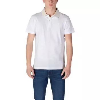 Белая хлопковая рубашка поло GUESS