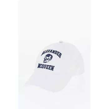 Белая хлопковая шапка Alexander Mcqueen, White