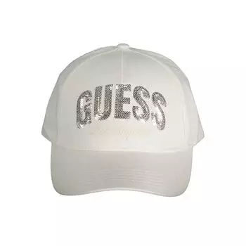 Белая хлопковая шапка Guess Shoes