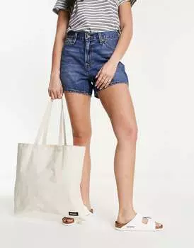 Белая холщовая сумка-тоут French Connection