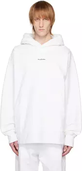 Белая худи с принтом Acne Studios